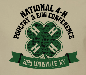 T-shirt design for 2025 National 4-H poultry and egg conferece